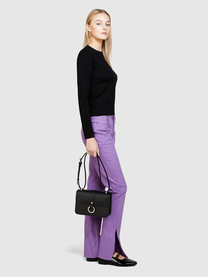 Colorful jeans with slits - women's slim fit jeans - Lilac | Sisley image number 2